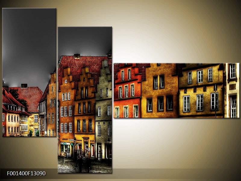 Vícedílný moderní obraz na stěnu, třídílný 130x90 cm