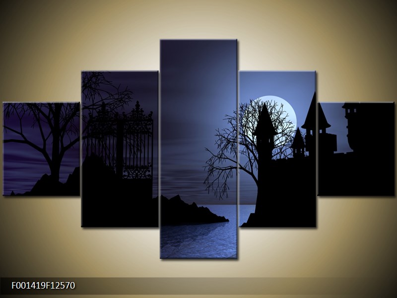 Moderní obraz na stěnu 125x70 cm pětidílný