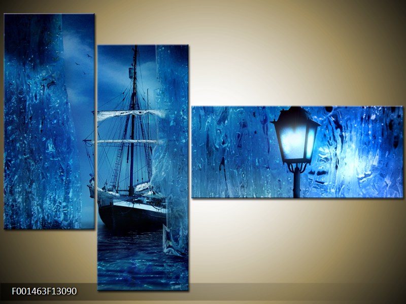 Vícedílný moderní obraz na stěnu, třídílný 130x90 cm