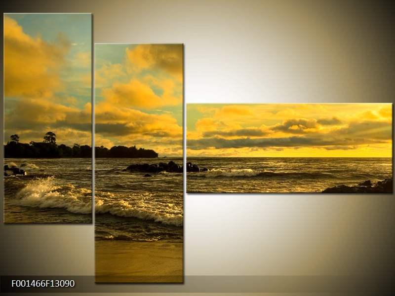 Vícedílný moderní obraz na stěnu, třídílný 130x90 cm