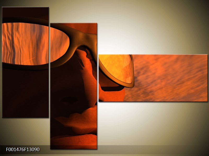 Vícedílný moderní obraz na stěnu, třídílný 130x90 cm