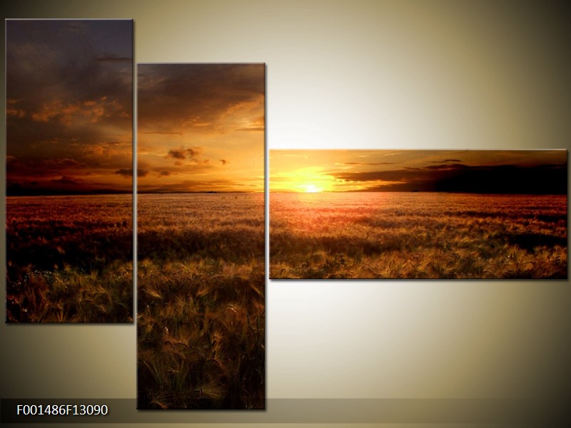 Vícedílný moderní obraz na stěnu, třídílný 130x90 cm