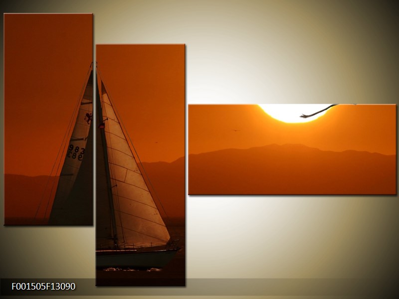 Vícedílný moderní obraz na stěnu, třídílný 130x90 cm