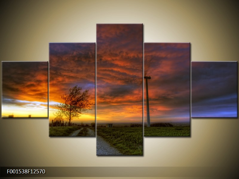 Moderní obraz na stěnu 125x70 cm pětidílný