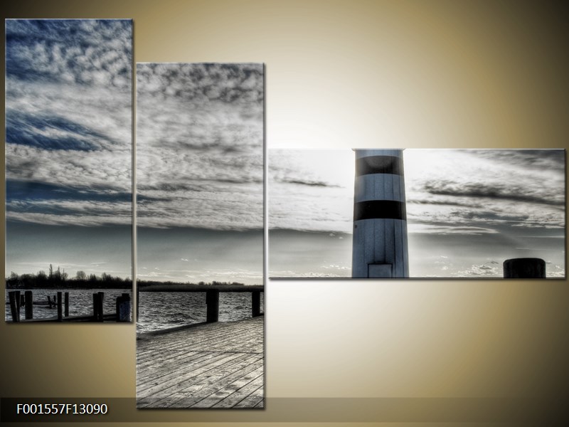 Vícedílný moderní obraz na stěnu, třídílný 130x90 cm