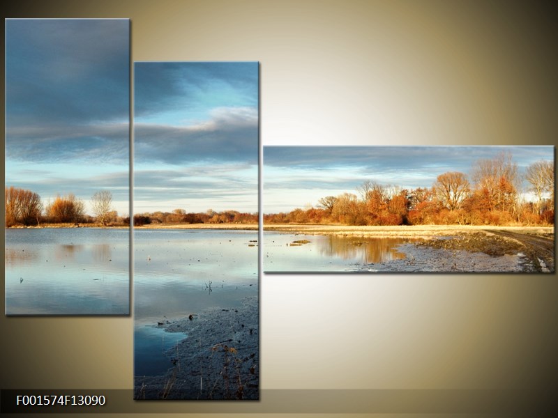 Vícedílný moderní obraz na stěnu, třídílný 130x90 cm