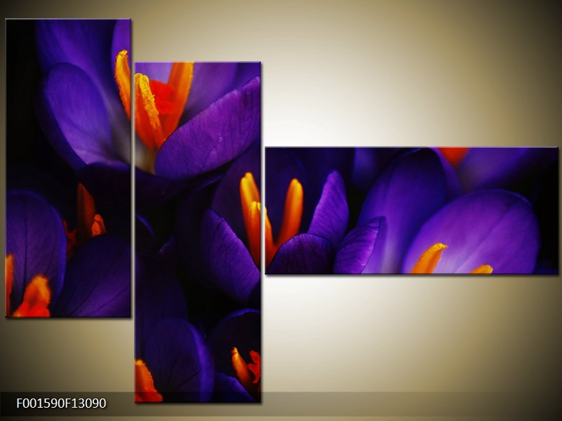 Vícedílný moderní obraz na stěnu, třídílný 130x90 cm