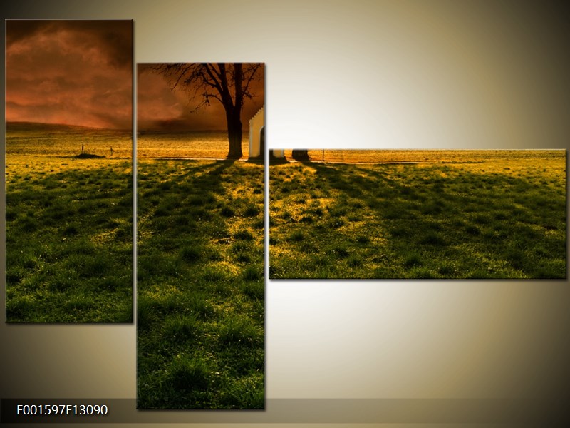 Vícedílný moderní obraz na stěnu, třídílný 130x90 cm