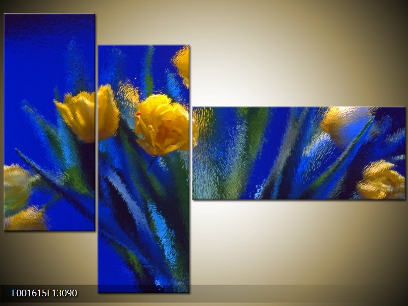 Vícedílný moderní obraz na stěnu, třídílný 130x90 cm