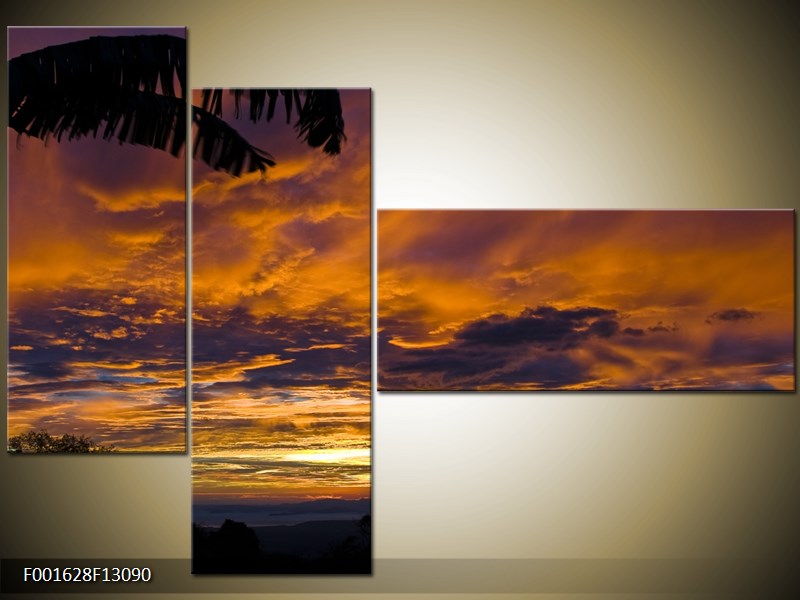 Vícedílný moderní obraz na stěnu, třídílný 130x90 cm