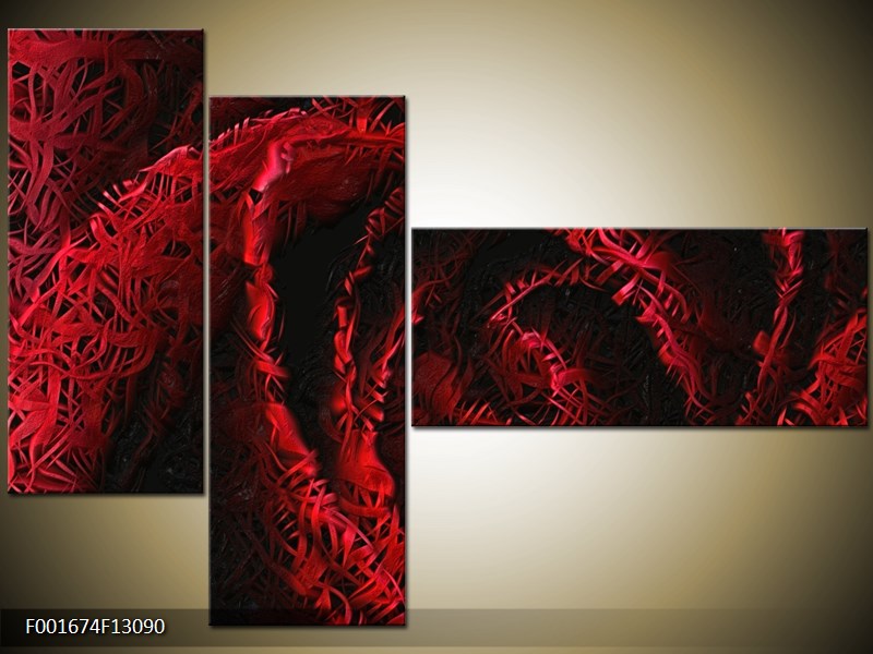 Vícedílný moderní obraz na stěnu, třídílný 130x90 cm