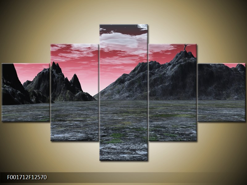 Moderní obraz na stěnu 125x70 cm pětidílný