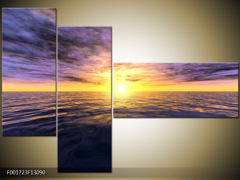Vícedílný moderní obraz na stěnu, třídílný 130x90 cm