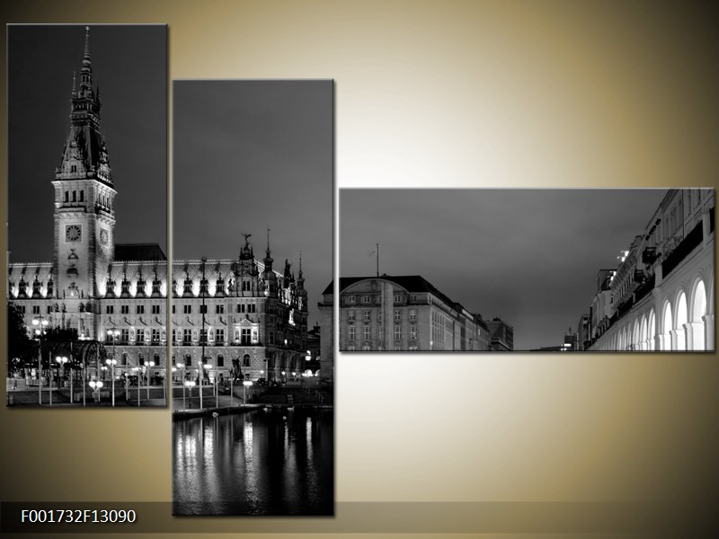 Vícedílný moderní obraz na stěnu, třídílný 130x90 cm