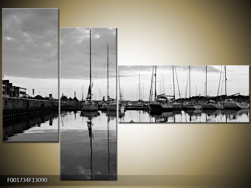 Vícedílný moderní obraz na stěnu, třídílný 130x90 cm