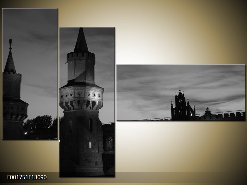 Vícedílný moderní obraz na stěnu, třídílný 130x90 cm
