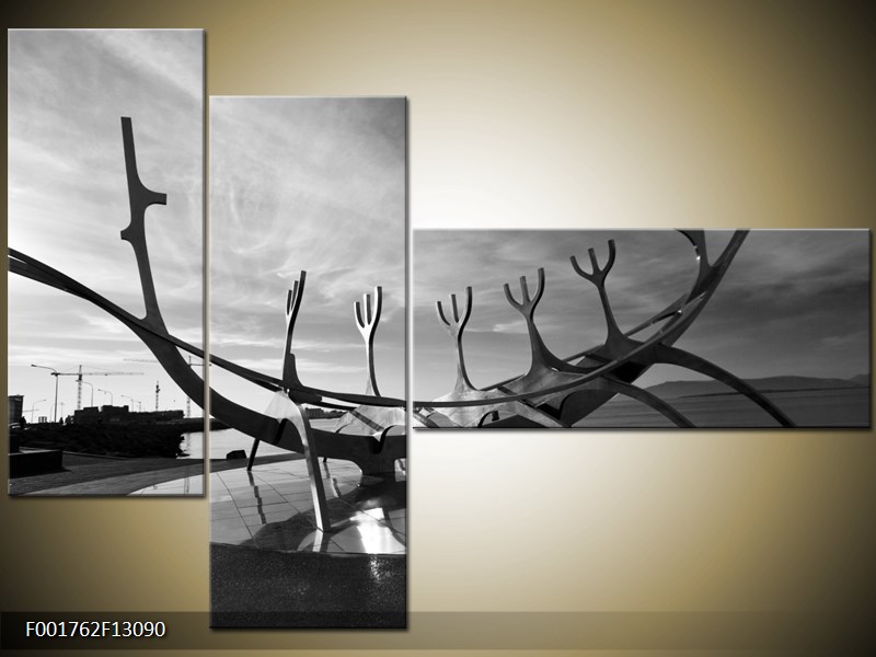 Vícedílný moderní obraz na stěnu, třídílný 130x90 cm