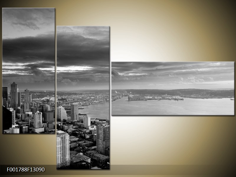 Vícedílný moderní obraz na stěnu, třídílný 130x90 cm