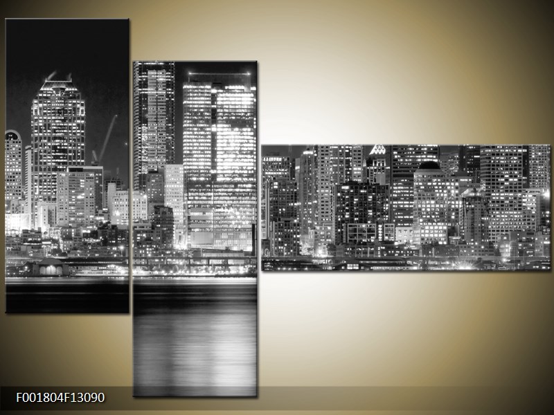 Vícedílný moderní obraz na stěnu, třídílný 130x90 cm