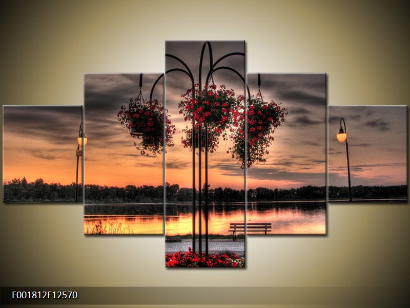 Moderní obraz na stěnu 125x70 cm pětidílný