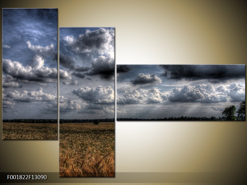 Vícedílný moderní obraz na stěnu, třídílný 130x90 cm