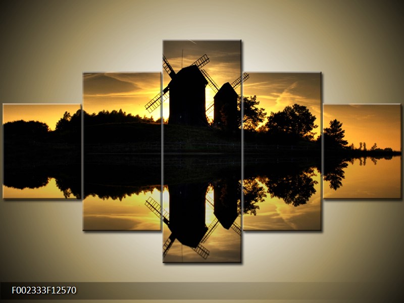 Moderní obraz na stěnu 125x70 cm pětidílný