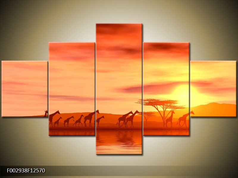 Moderní obraz na stěnu 125x70 cm pětidílný