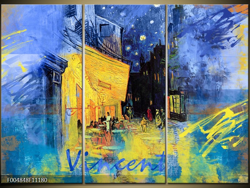 Vícedílný moderní obraz na stěnu, třídílný 111x80 cm