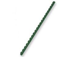 Hřebeny plastové vazací pr.6mm 100ks zelená pro plastovou vazbu , kroužková vazb